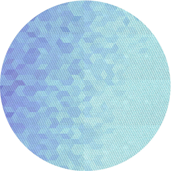Square Patterned Crystal Blue Rug, pat2703lblu