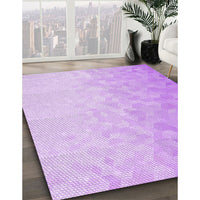 Patterned Purple Rug, pat2703pur