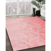 Patterned Red Rug, pat2703rd