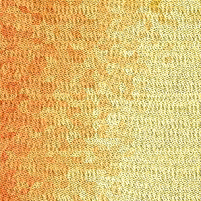 Round Patterned Chrome Gold Yellow Rug, pat2703yw