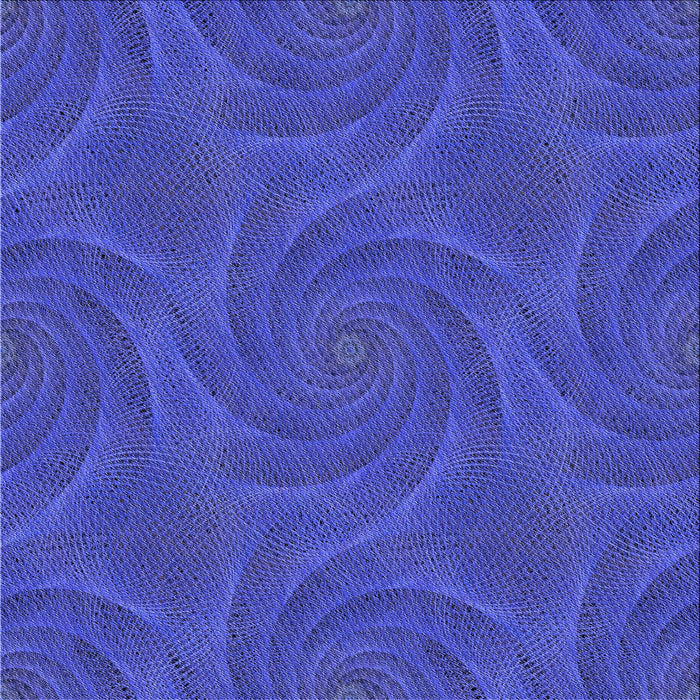 Round Machine Washable Transitional Blue Rug, wshpat2704blu