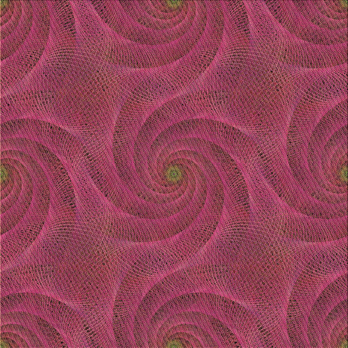 Round Patterned Crimson Red Rug, pat2704brn