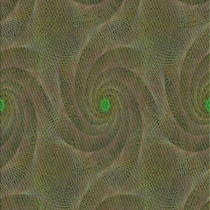 Patterned Olive Green Rug, pat2704grn