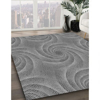 Patterned Ash Gray Rug, pat2704gry