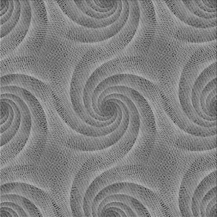 Round Patterned Ash Gray Rug, pat2704gry