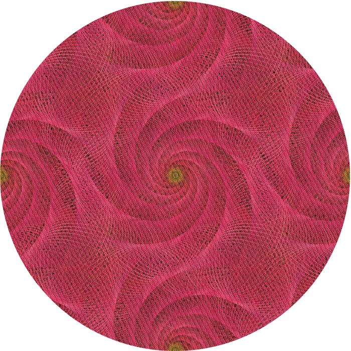 Square Patterned Crimson Red Rug, pat2704org