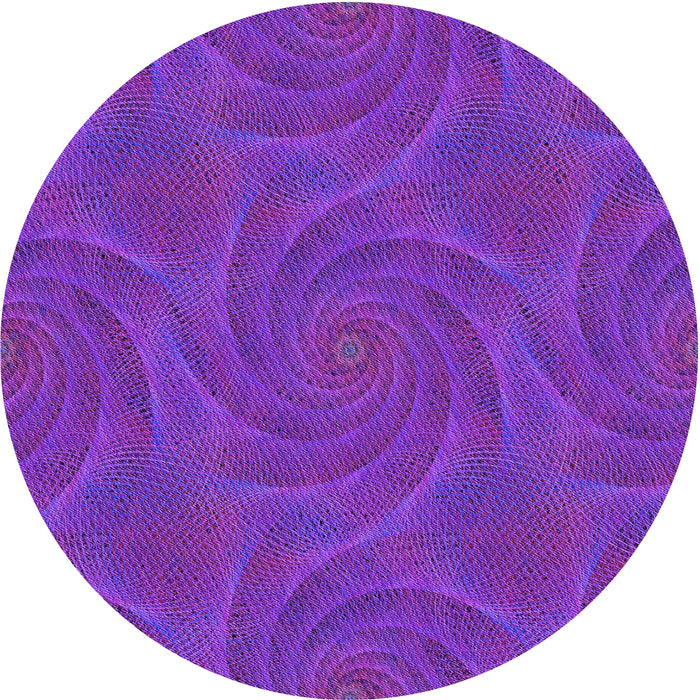 Square Patterned Purple Daffodil Purple Rug, pat2704pur