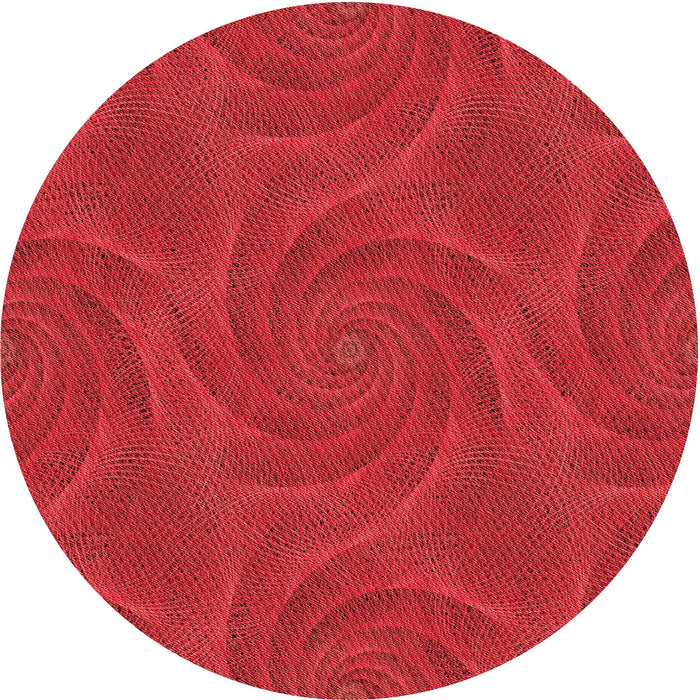 Square Patterned Red Rug, pat2704rd