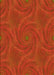 Patterned Orange Red Orange Rug, pat2704yw