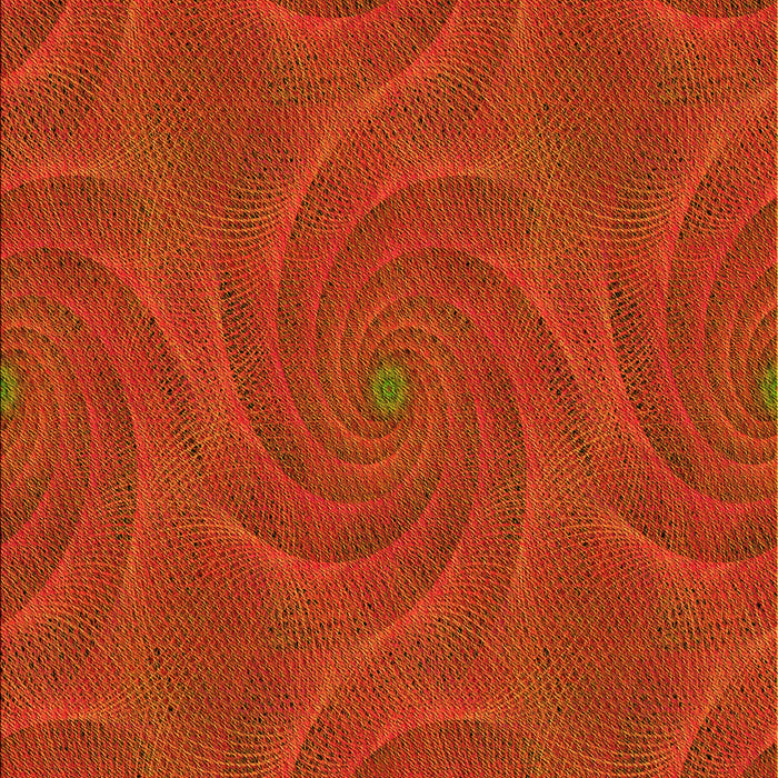 Patterned Orange Red Orange Rug, pat2704yw
