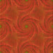 Round Patterned Orange Red Orange Rug, pat2704yw