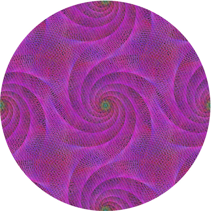 Square Machine Washable Transitional Medium Violet Red Pink Rug, wshpat2704