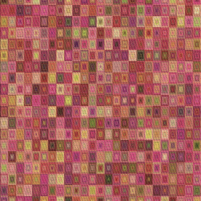 Patterned Crimson Red Rug, pat2705brn