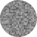 Square Patterned Gray Rug, pat2705gry