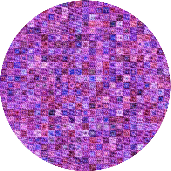 Square Patterned Crimson Purple Rug, pat2705pur