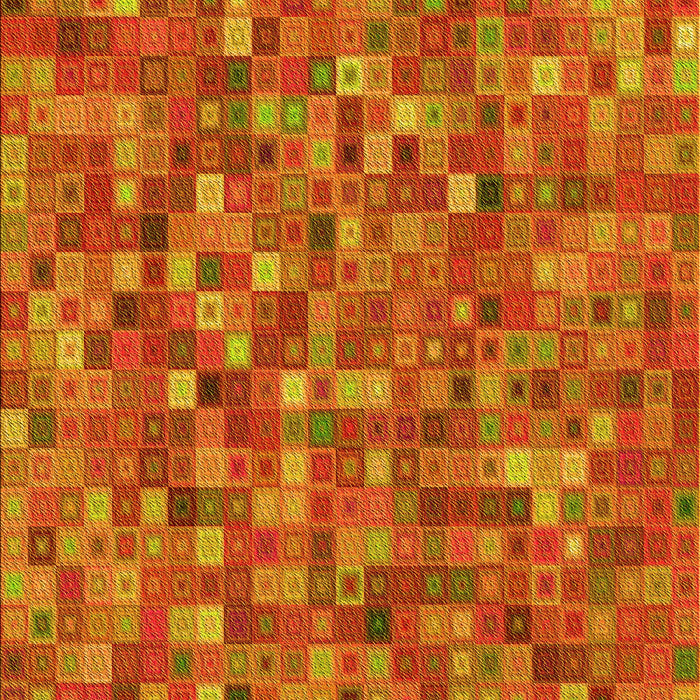 Patterned Neon Red Rug, pat2705yw