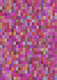 Machine Washable Transitional Medium Violet Red Pink Rug, wshpat2705