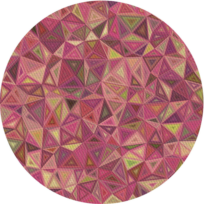 Square Patterned Crimson Red Rug, pat2706brn