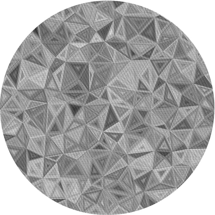 Square Patterned Cloud Gray Rug, pat2706gry