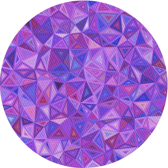 Square Patterned Purple Rug, pat2706pur