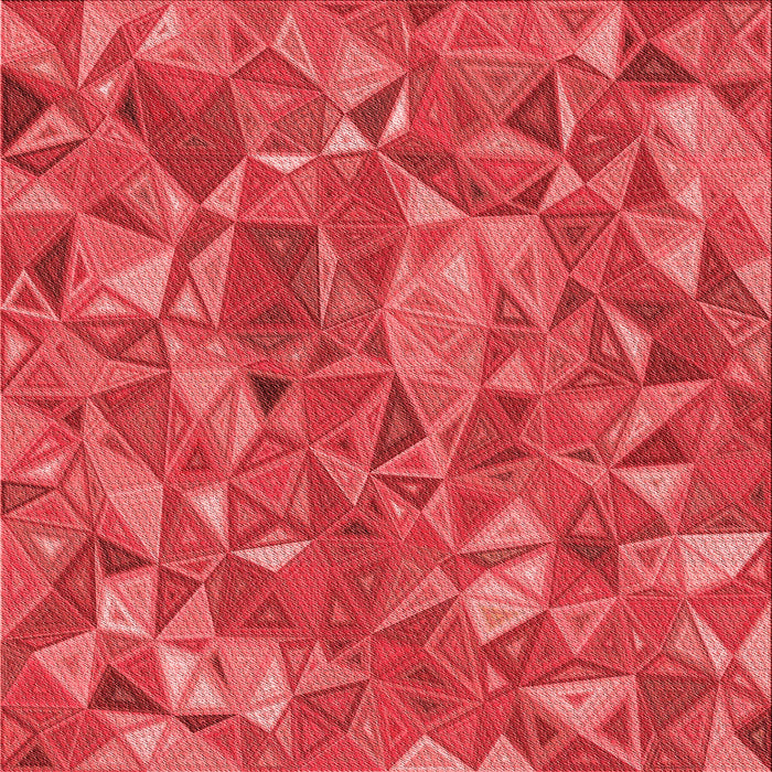 Round Patterned Red Rug, pat2706rd