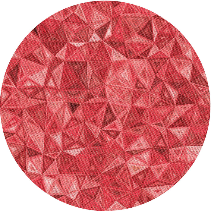Square Patterned Red Rug, pat2706rd