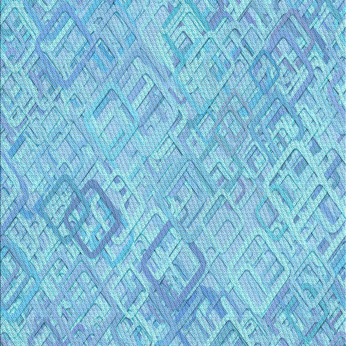 Machine Washable Transitional Blue Rug, wshpat2707lblu