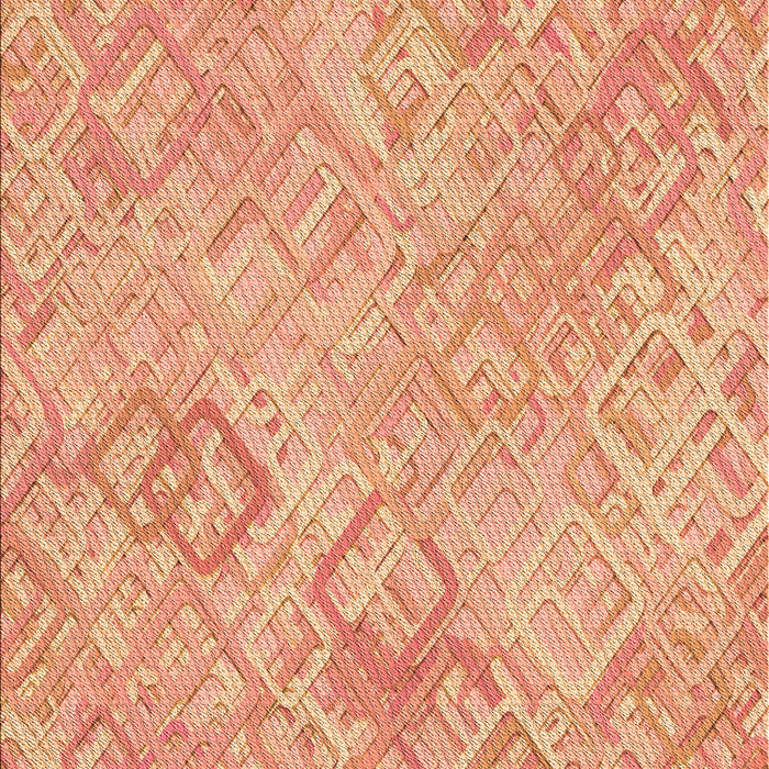 Patterned Bright Orange Rug, pat2707org