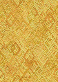 Machine Washable Transitional Bright Gold Yellow Rug, wshpat2707yw