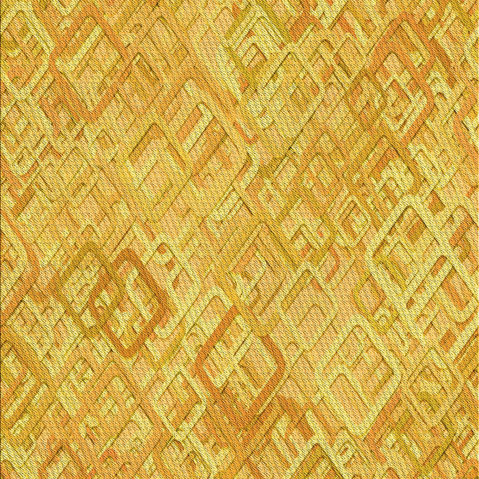 Machine Washable Transitional Bright Gold Yellow Rug, wshpat2707yw