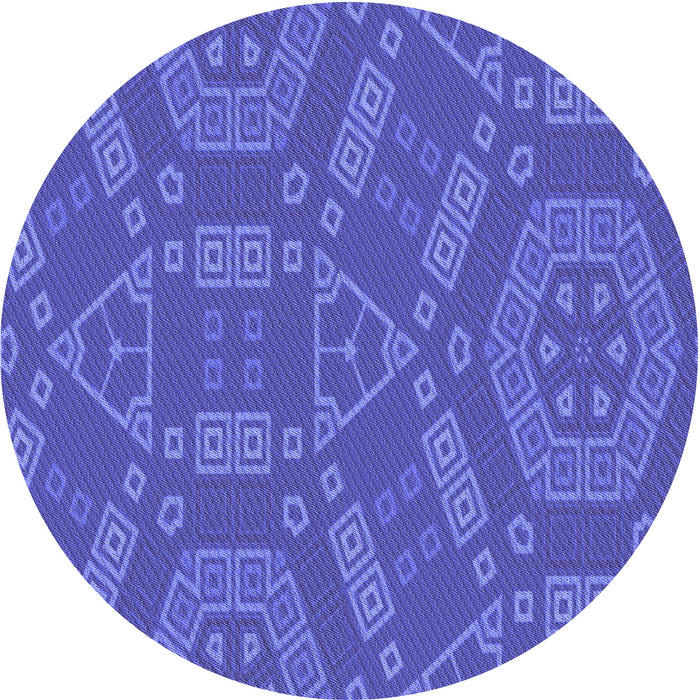 Square Machine Washable Transitional Light Slate Blue Rug in a Living Room, wshpat2708blu