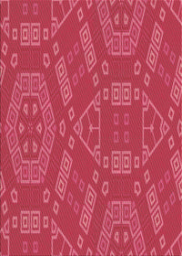 Machine Washable Transitional Pink Rug, wshpat2708brn