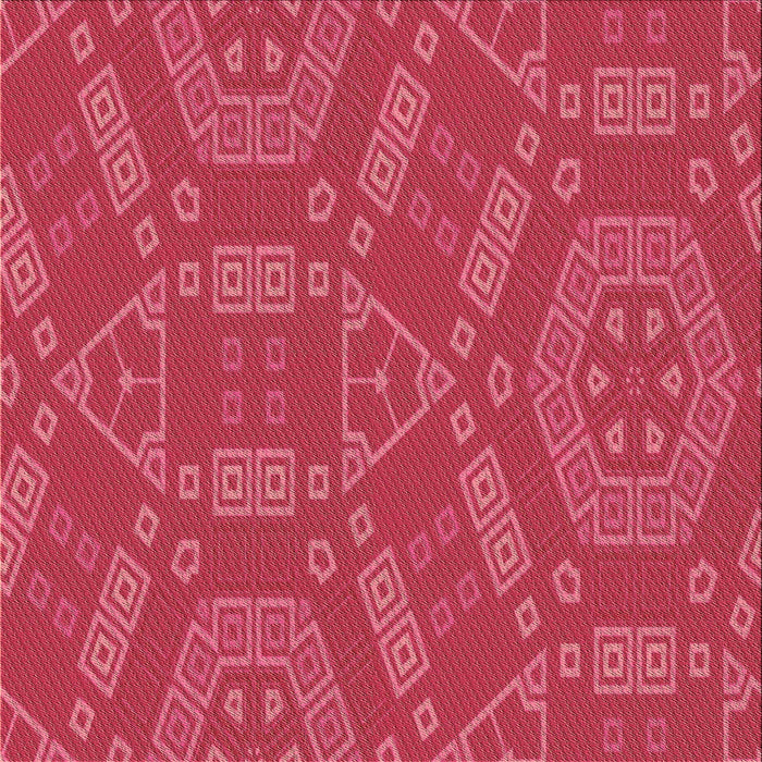 Round Machine Washable Transitional Pink Rug, wshpat2708brn