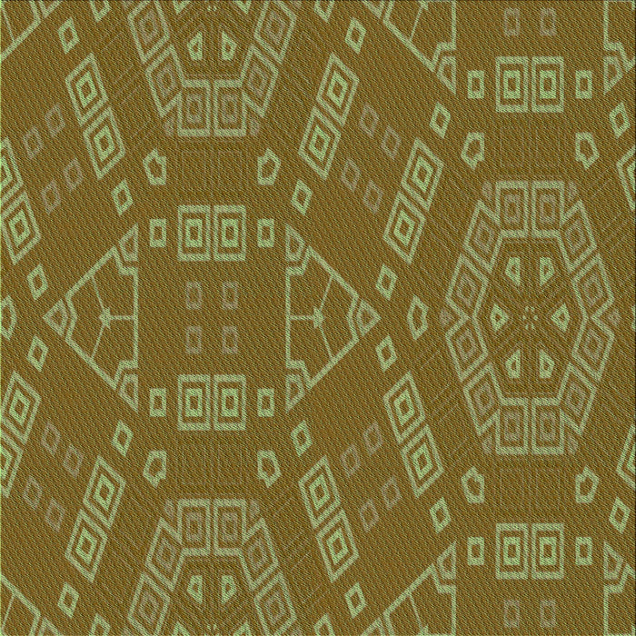 Round Patterned Dark Bronze Brown Rug, pat2708grn