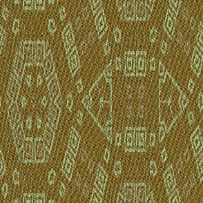 Patterned Dark Bronze Brown Rug, pat2708grn