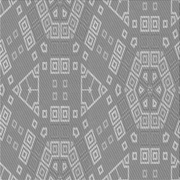 Round Patterned Cloud Gray Rug, pat2708gry