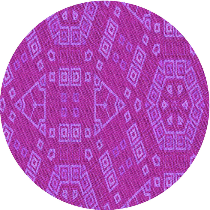 Square Patterned Fuchsia Magenta Purple Rug, pat2708pur