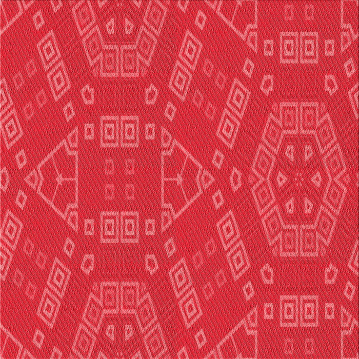 Round Patterned Red Rug, pat2708rd