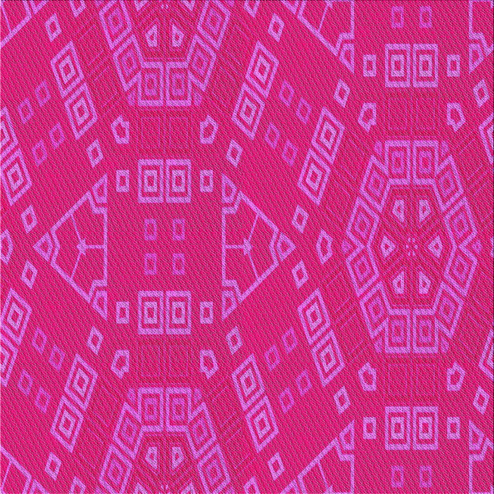Square Patterned Deep Pink Novelty Rug, pat2708