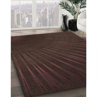 Patterned Chocolate Brown Rug, pat2709brn