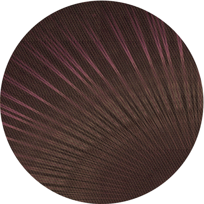 Square Patterned Chocolate Brown Rug, pat2709brn