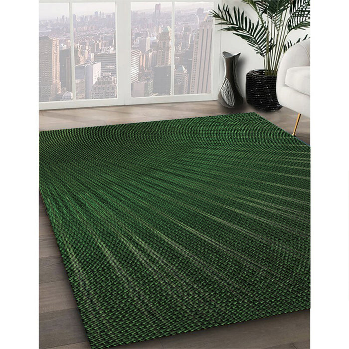 Patterned Midnight Gray Rug in Family Room, pat2709grn