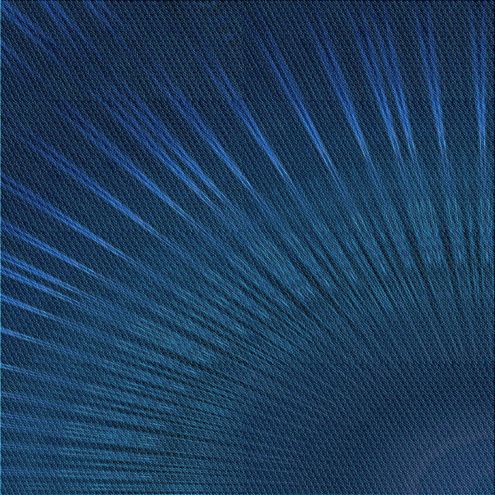 Round Patterned Blue Rug, pat2709lblu