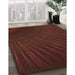 Machine Washable Transitional Tomato Red Rug in a Family Room, wshpat2709org