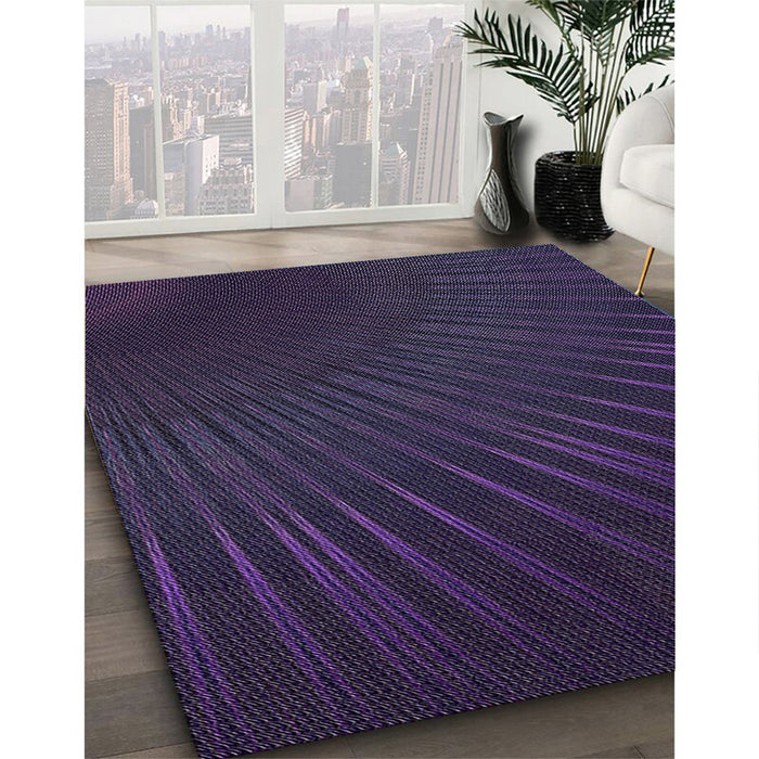 Machine Washable Transitional Purple Rug in a Family Room, wshpat2709