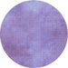 Square Machine Washable Transitional Medium Purple Rug in a Living Room, wshpat271blu