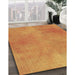 Machine Washable Transitional Orange Red Orange Rug in a Family Room, wshpat271brn