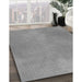 Machine Washable Transitional Silver Gray Rug in a Family Room, wshpat271gry