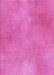 Machine Washable Transitional Neon Pink Rug, wshpat271pur
