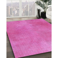 Patterned Neon Pink Rug, pat271pur